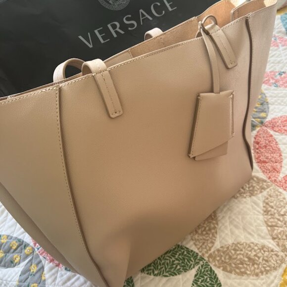 ZARA COLORED LEATHER TOTE BAG - Picture 7 of 8